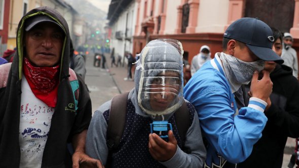 Еквадор охопило повстання проти президента. Фото: uk.reuters.com