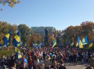 Собрались представители Всеукраинского объединения "Свобода", Нацкорпуса, "Сокола"