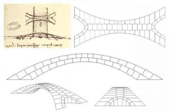 Ученые построили миниатюрную копию моста Леонардо да Винчи