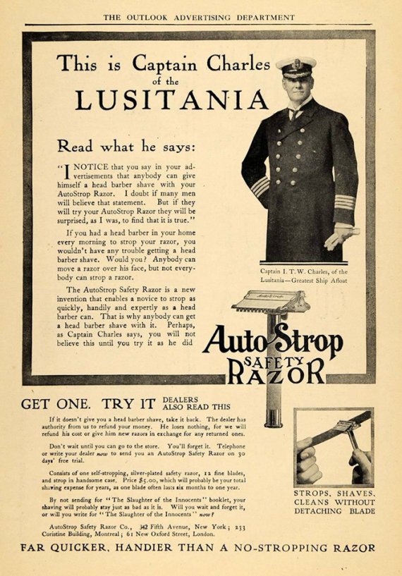 Показали рекламу засобів для гоління початку XX ст.