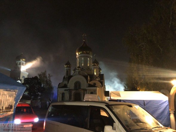На территории мужского монастыря произошел пожар