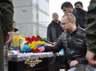На Майдані Незалежності попрощалися із загиблим ветераном Віктором Дегтярьовим. Фото: Цензор.нет