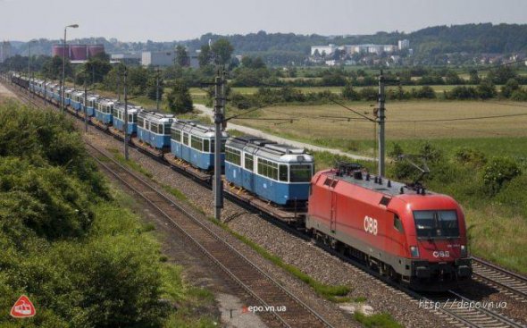 У Вінницю привезли 116 вагонів з Цюріха. Фото: depo.vn.ua