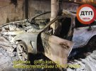У Києві на Борщагівській   BMW влетів у стовп і загорівся. Водій - у реанімації