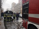 Подожгли белый внедорожник