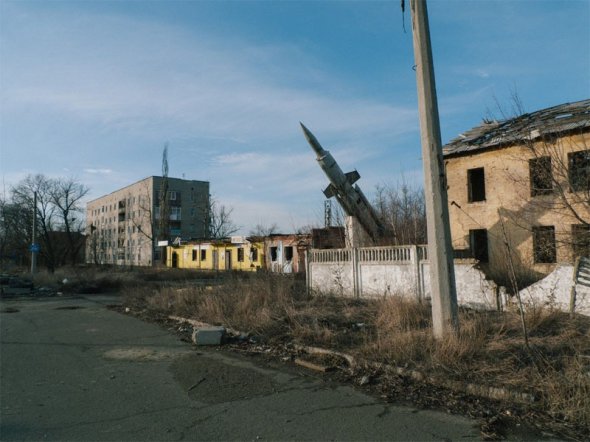 Воинская часть на ул. Стратонавтов в Донецке 2019-й год