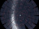 Наложение контуров отдельных созвездий помогает представить масштаб карты, созданной TESS
