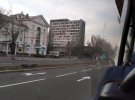 Пустые центральные улицы Донецка. Фото: твиттер 