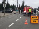 Вблизи Ивано-Франковска столкнулись автомобиль спасателей марки ГАЗ-2705 и Land Rover. Четверо пострадавших