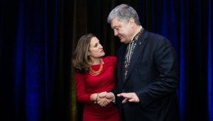 Пятый президент Украины Петр Порошенко встретился с вице-премьер-министром Канады Христей Фриланд