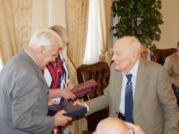Борис Патон (справа) празднует 101 год: интересные факты из жизни академика
