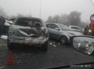 Под Одессой столкнулись 11 машин. Предварительно, двое пострадавших