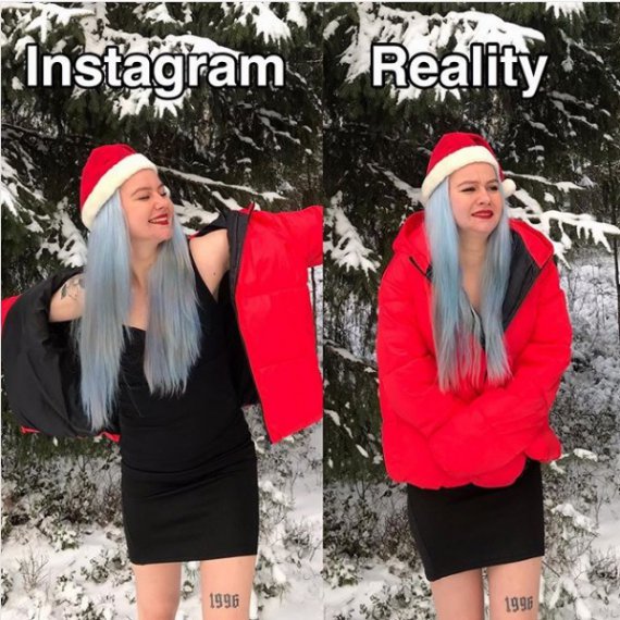 Финская фитнес-блогер Сара Пухто показала разницу между фотографиями из соцсетей и реальностью