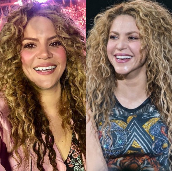 Зліва - двійник колумбійської співачки Шакіри