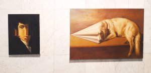 Одеський художник Ігор Гусєв створив свої версії картин ”Портрет невідомого”, ”Собака” класиків живопису Карла Брюллова та Ореста Кіпренського