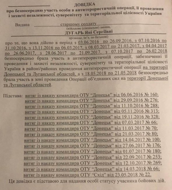 Підозрювана в причетності до вбивства журналіста Павла Шеремета волонтерка Яна Дугарь має алібі - на час убивства була в зоні АТО
