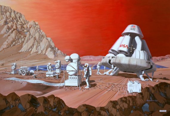 Район равнины Аркадия - подходящее место для высадки людей на Марсе