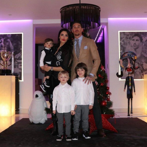 Серхио Рамос с семьей