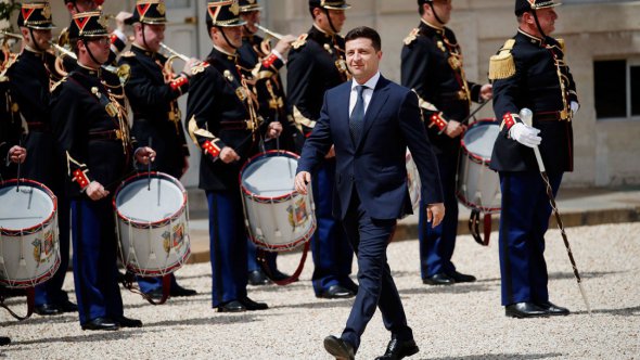 Президент Володимир Зеленський на параді в честь Дня Незалежності України