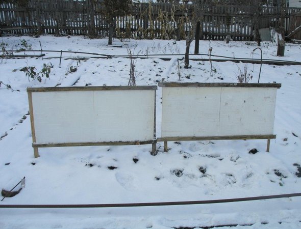 Снігозатримувачі щити насичують город водою з азотом і фосфором