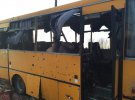 Автобус, що потрапив під обстріл терористів