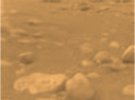 Поверхня Титану на місці посадки зонду Гюйгенс