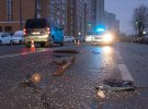 У Києві на проспекті Науки п’яний водій на Mitsubishi влаштував масштабну аварію. Двоє постраждалих