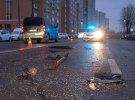 У Києві на проспекті Науки п’яний водій на Mitsubishi  влаштував масштабну аварію. Двоє постраждалих