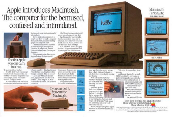 Характеристики Macintosh 128K 1984 року