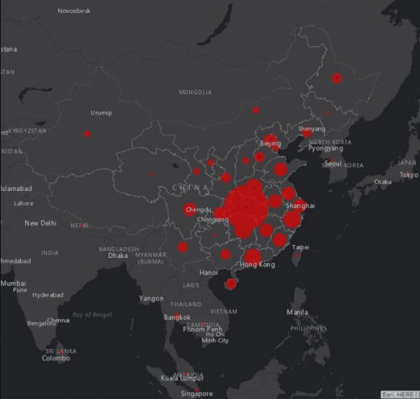 Коронавирус, кроме Китая, зафиксировали в 17 странах