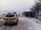 На трасі Одеса - Київ   перекинувся рейсовий автобус із 19  пасажирами