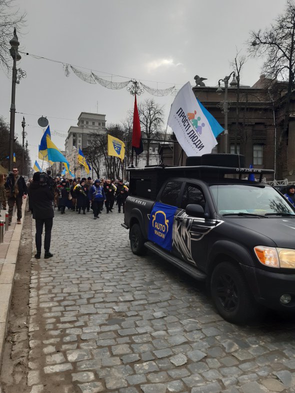 Всі бажаючі могли долучитись до Ходи Гідності в центрі Києва