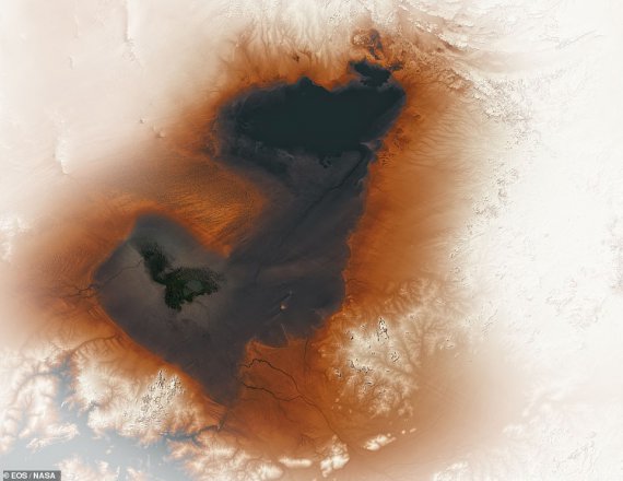 Озеро Мега Чад в Сахаре, которое находилось в пустыне 7 тыс. лет назад
