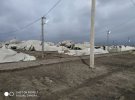 На военном полигоне Широкий Лан ветер разрушил палаточный городок