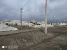 На військовому полігоні Широкий Лан вітер зруйнував наметове містечко