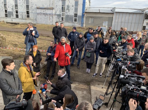 На полії був присутній Міністр юстиції України Денис Малюська.