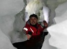 Самое большое  подледниковое озеро на острове Галиндез