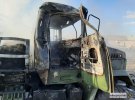 Уничтоженный украинский грузовик в котором погиб сержант Сергей Руських