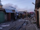 На території гаражного кооперативу на вулиці Крайній у Києві сталася пожежа із вибухом. Постраждав 33-річний чоловік