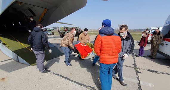 В Одессу прибыл борт с ранеными