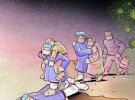 Іранський карикатурист створює ілюстрації про боротьбу з пандемією коронавірусу