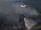 У Чорнобильській зоні продовжується ліквідація  масштабної пожежі
