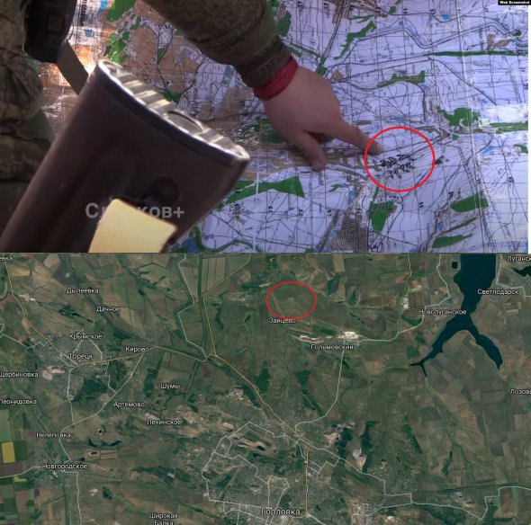 Карта коригування обстрілів українських позицій бойовиками