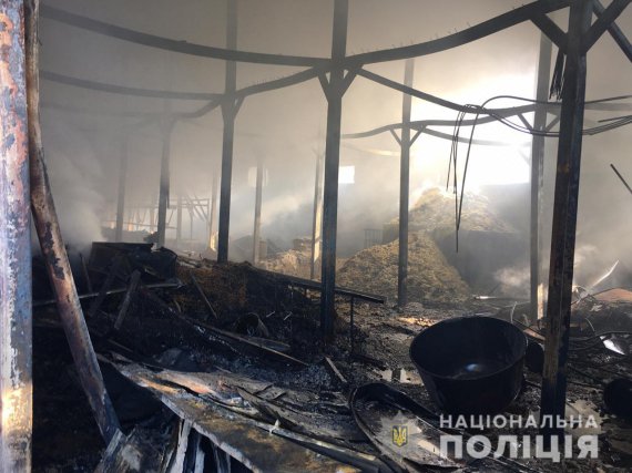 В Одесі сталася пожежа  на території  чоловічого  монастиря. Вогнем пошкоджені два автомобіля та знищено господарську споруду