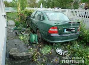 Легковик збив жінку з дітьми. Фото: Нацполіція