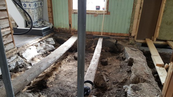 Под полом частного дома нашли могилу викингов которую будут раскапывать