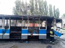 В Днепре сгорел трамвай