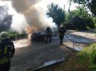 У Нікополі під час гасіння пожежі в автомобілі виявили тіло чоловіка