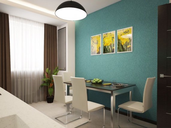 Інтер’єр кухні 2020: показали цікаві шпалери