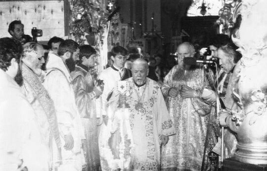 Фото з Інтронізації Патріарха Мстислава – Св. Софія Київська, 18 листопада 1990 р